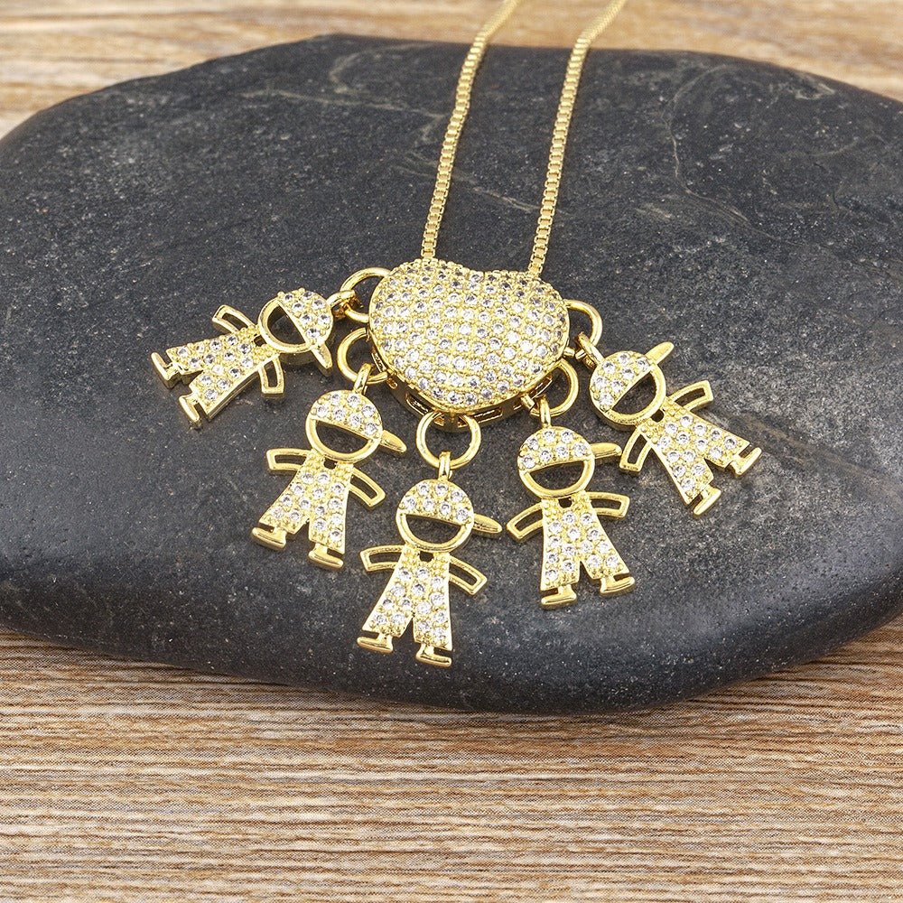 Collar Amor de Mamá - 1 a 5 colgantes - Hipnotelia