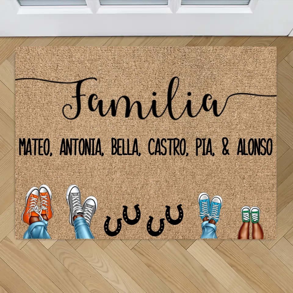 Zapatos y patas - Tapete personalizado - Hipnotelia