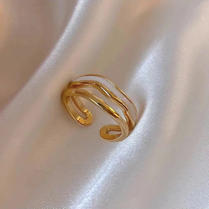 Anillo vintage ajustable dorado - Hipnotelia