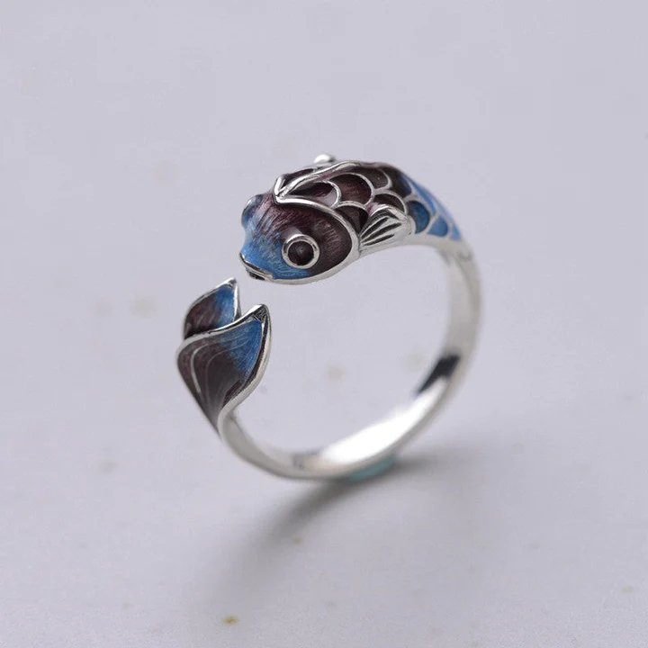 Anillo vintage de pez koi - Hipnotelia