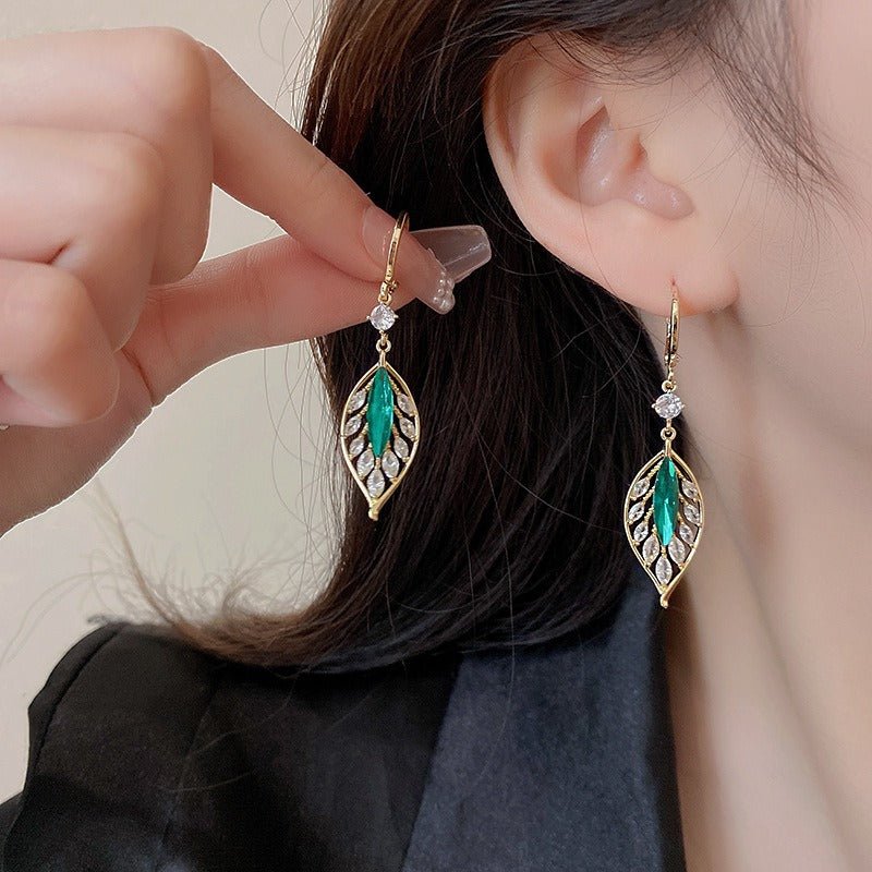 Aretes de hojas brillantes - Hipnotelia