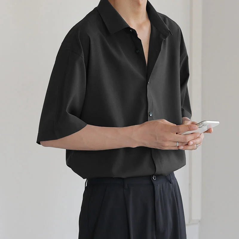 Camisa elástica antiarrugas