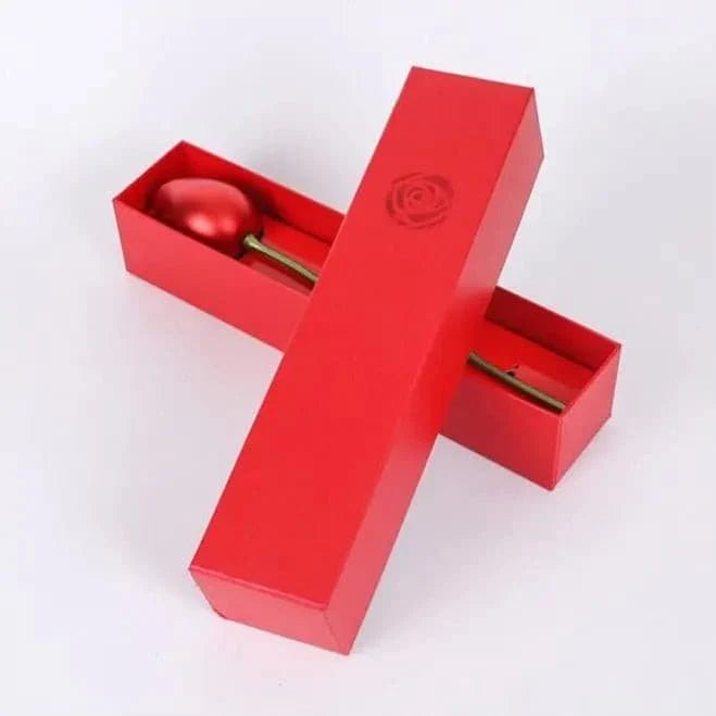 Colgante de doble corazón + Estuche con forma de Rosa de regalo - Moroveta