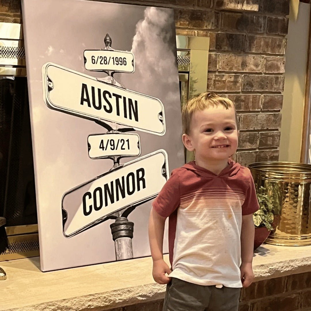 Cuadro personalizado "Fecha de nacimiento de niños" - Hipnotelia