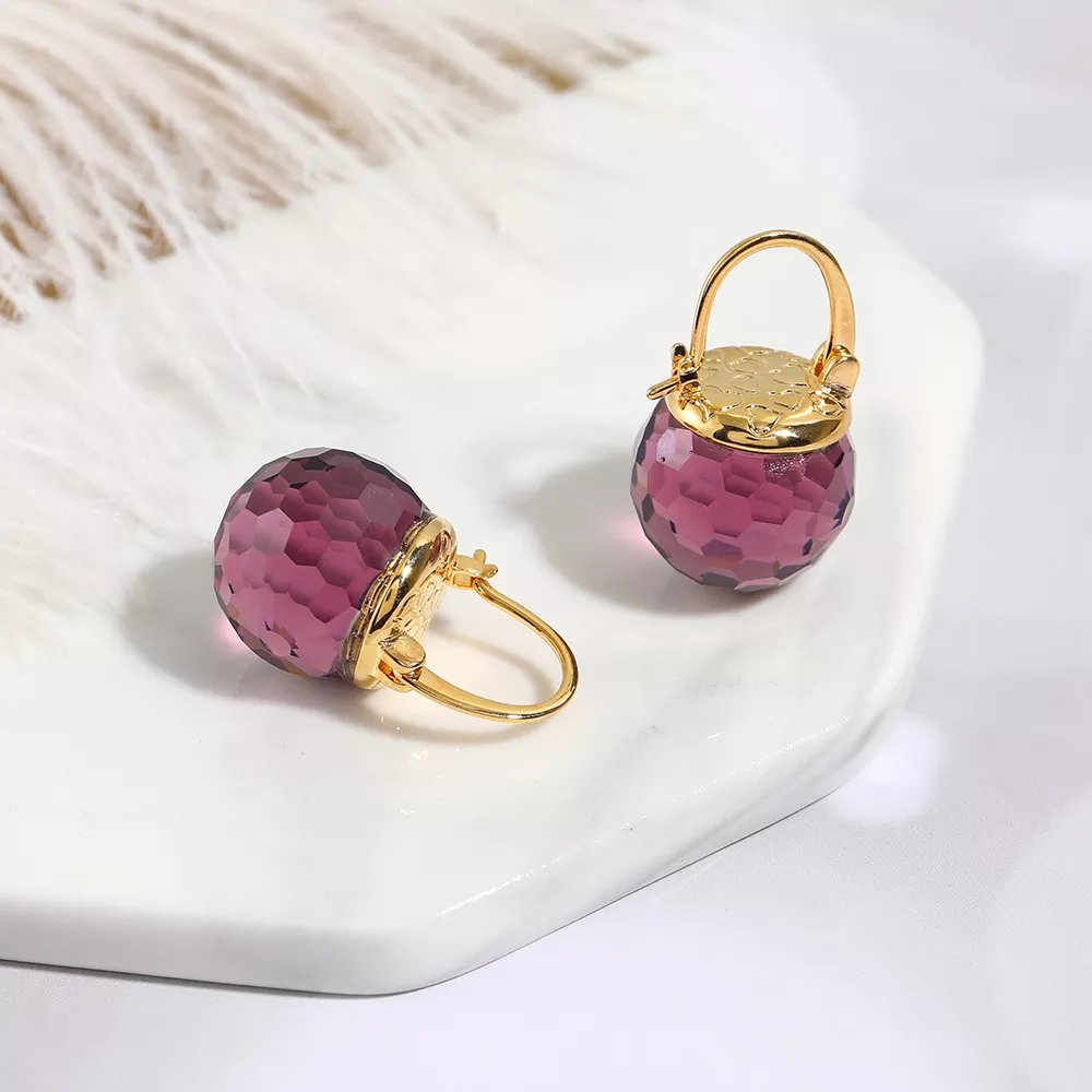 Pendientes con bolas de cristal - Hipnotelia
