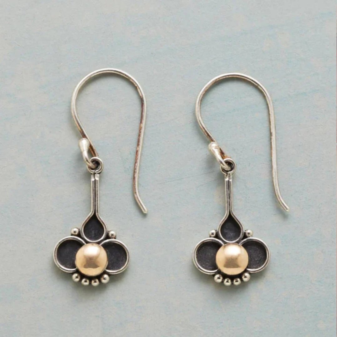 Pendientes de perlas vintage en plateado - Hipnotelia