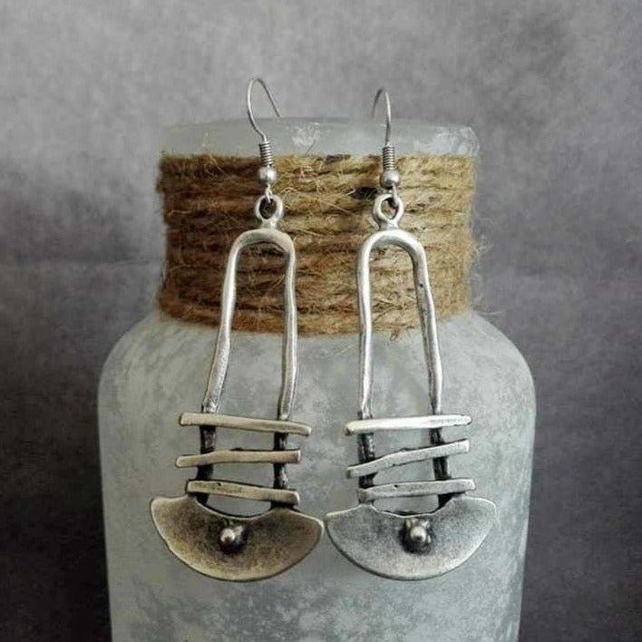 Pendientes geométricos semicirculares en escalera - Hipnotelia