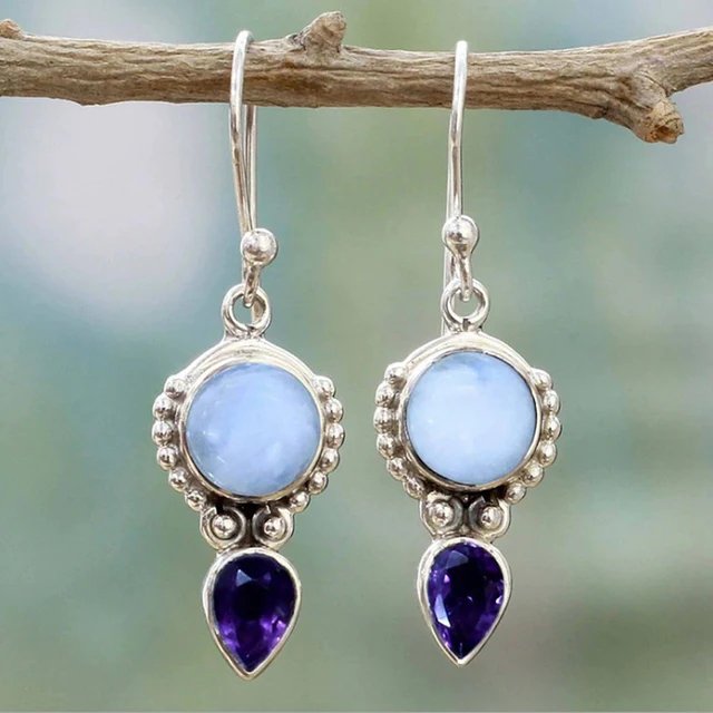 Pendientes vintage de piedras - Hipnotelia