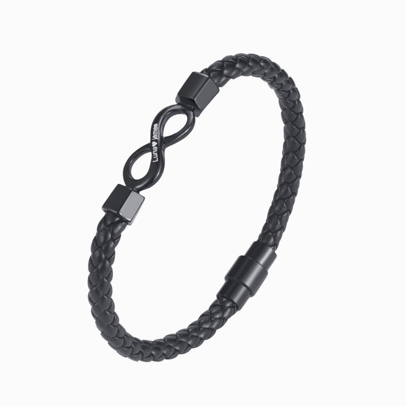 Pulsera de infinito personalizada para hombres - Hipnotelia