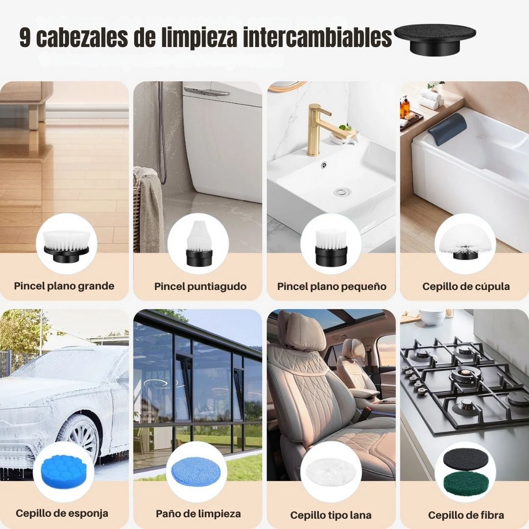 Cepillo Eléctrico Giratorio Multifuncion - Hipnotelia