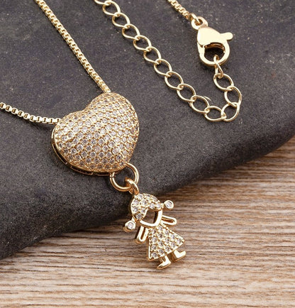 Collar Amor de Mamá - 1 a 5 colgantes - Hipnotelia