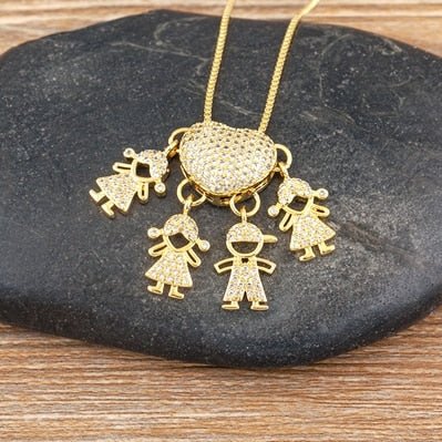 Collar Amor de Mamá - 1 a 5 colgantes - Hipnotelia
