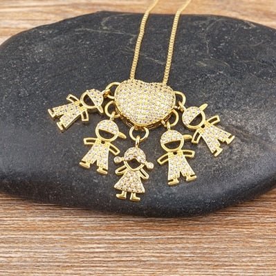 Collar Amor de Mamá - 1 a 5 colgantes - Hipnotelia