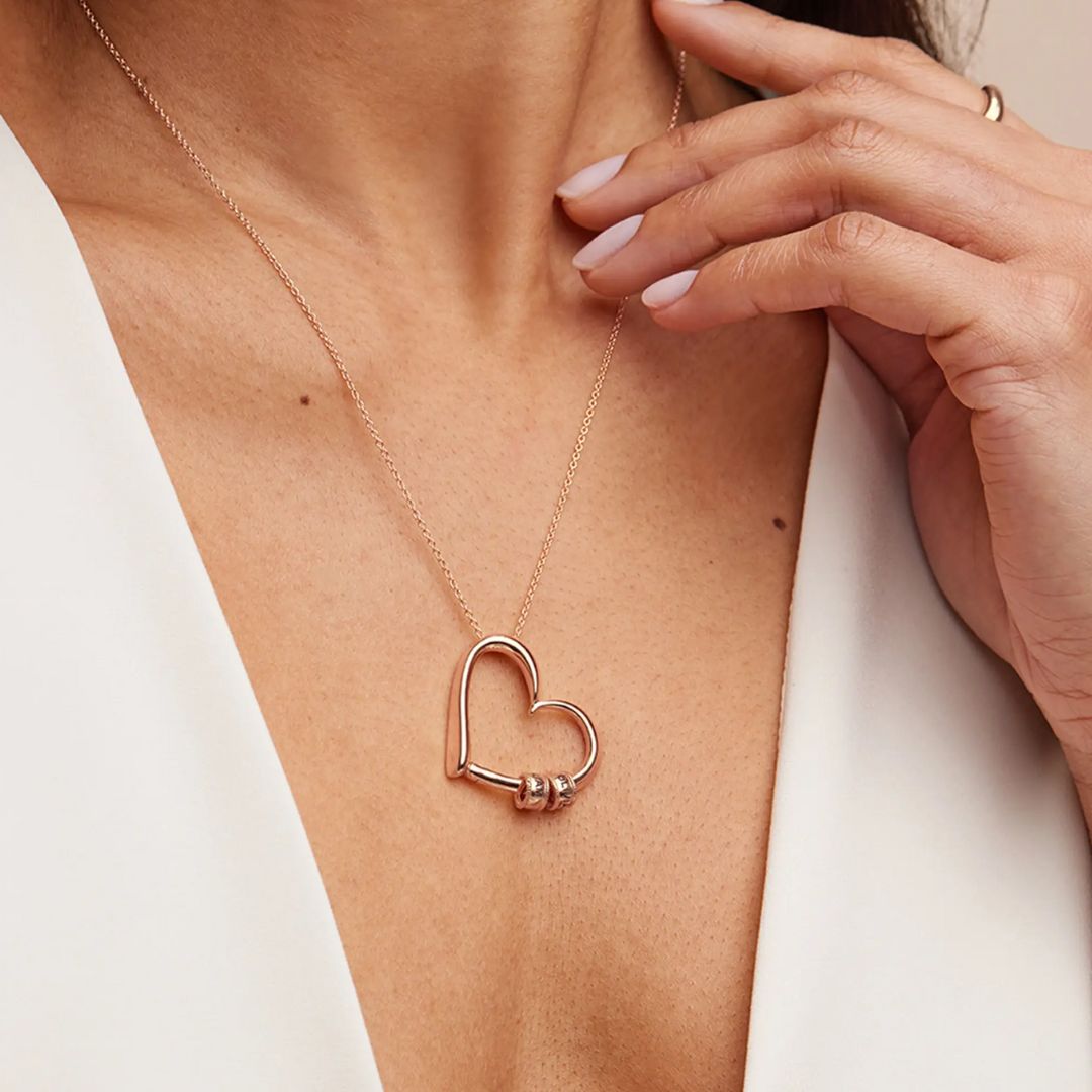 Collar corazón personalizado con nombres - Hipnotelia