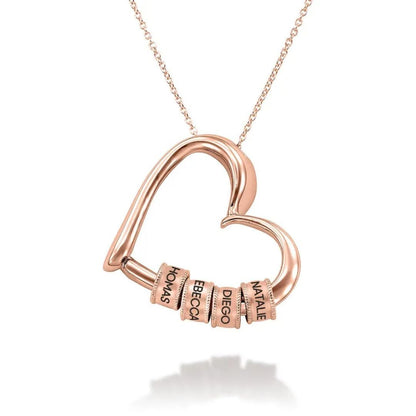 Collar corazón personalizado con nombres - Hipnotelia