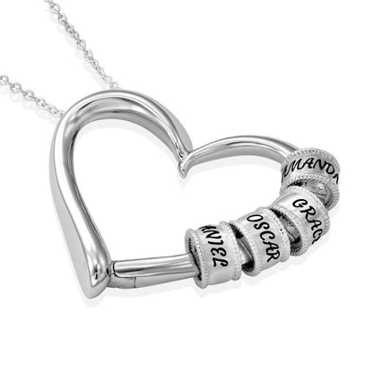 Collar corazón personalizado con nombres - Hipnotelia