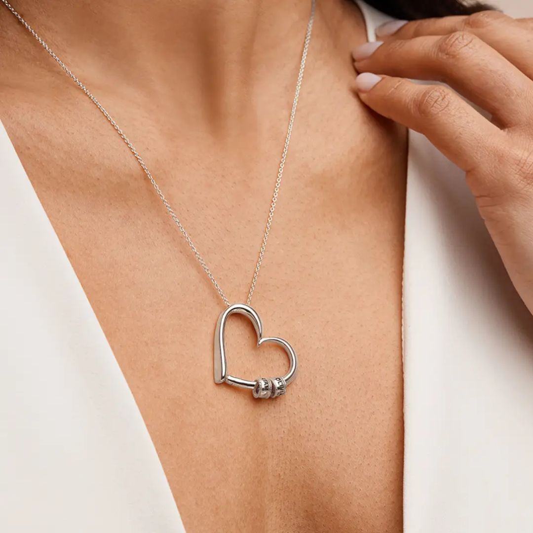 Collar corazón personalizado con nombres - Hipnotelia
