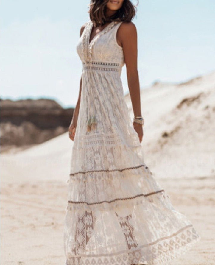 Elegante vestido de estilo boho MAOLA - Hipnotelia