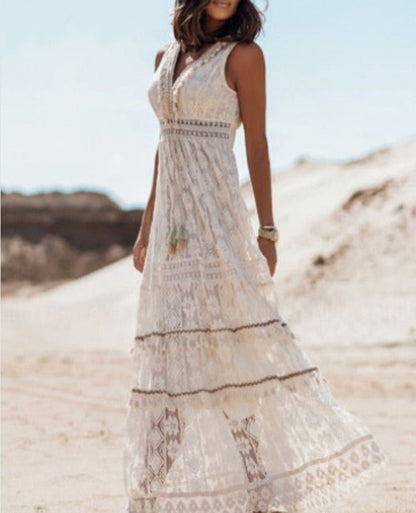 Elegante vestido de estilo boho MAOLA - Hipnotelia