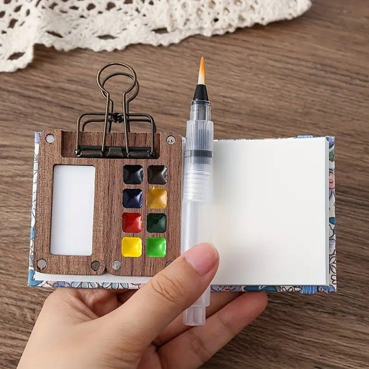 Estuche de viaje con acuarelas - Hipnotelia