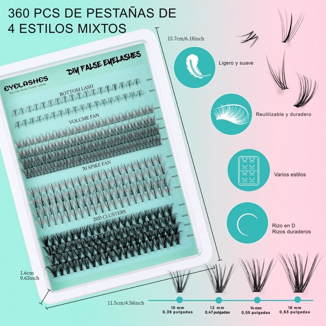 Kit de Extensiones de Pestañas – ¡OFERTA 3x1! - Hipnotelia