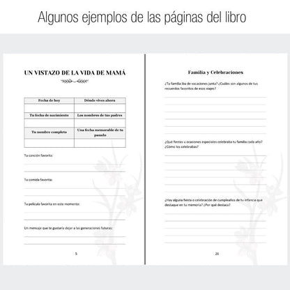 Libro - Mamá, Cuéntame Tu Historia - Hipnotelia