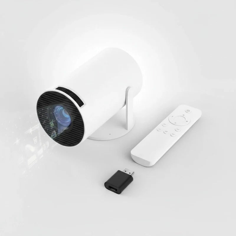 Proyector Portátil 4K - Cine en Casa 180° 🎬 - Hipnotelia