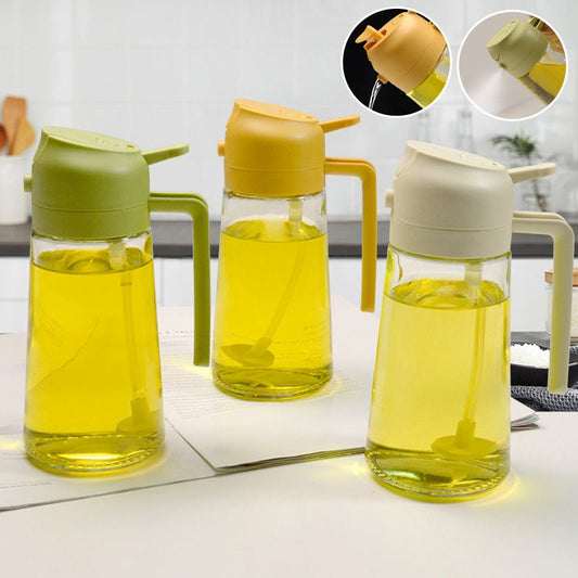 Pulverizador y dispensador de aceite de cristal 2 en 1 - Hipnotelia