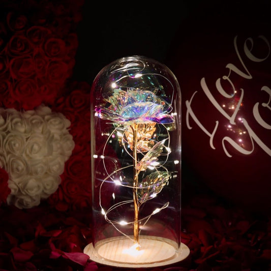 Rosa Encantada con Luces LED - Hipnotelia