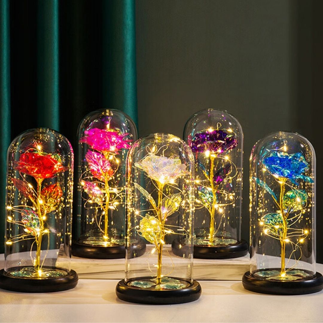 Rosa Encantada con Luces LED - Hipnotelia