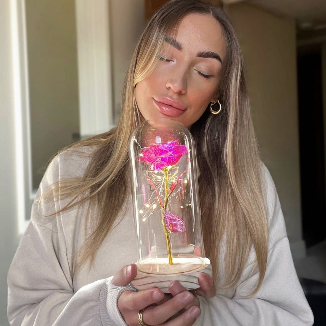 Rosa Encantada con Luces LED - Hipnotelia