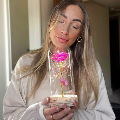 Rosa Encantada con Luces LED - Hipnotelia