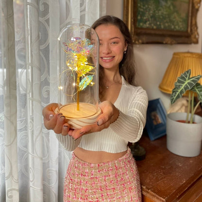 Rosa Encantada con Luces LED - Hipnotelia