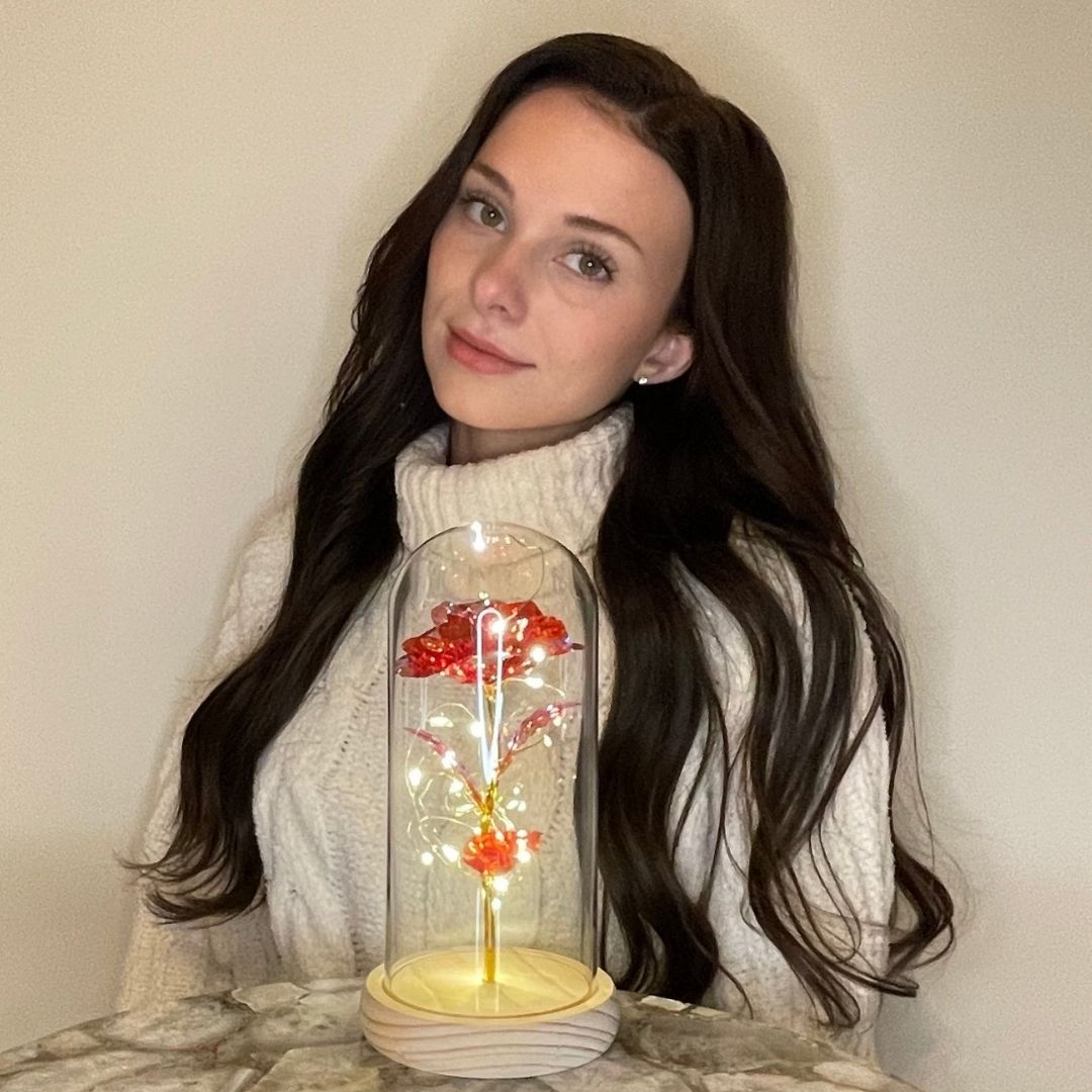 Rosa Encantada con Luces LED - Hipnotelia