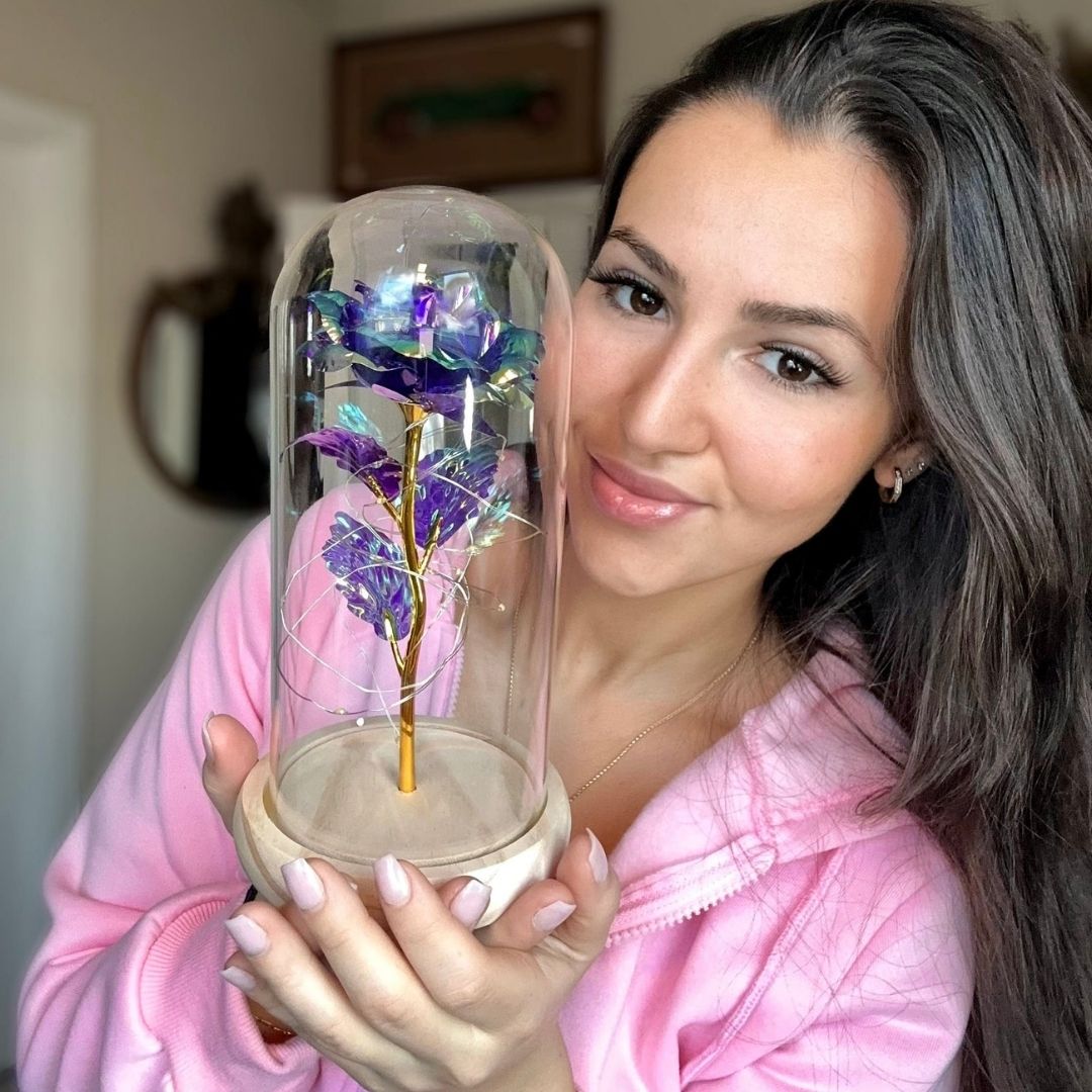 Rosa Encantada con Luces LED - Hipnotelia