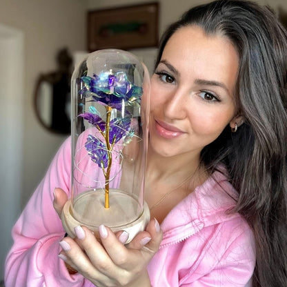 Rosa Encantada con Luces LED - Hipnotelia