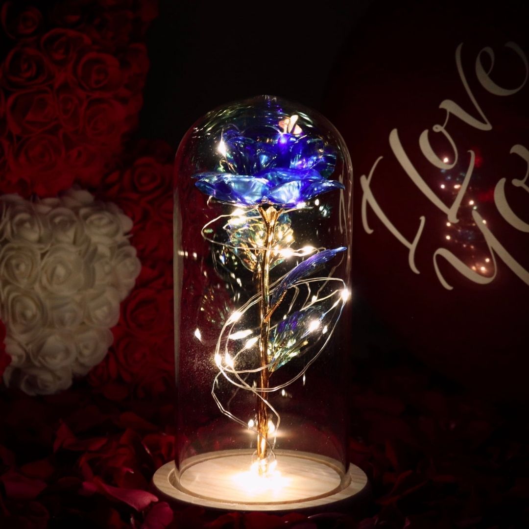 Rosa Encantada con Luces LED - Hipnotelia