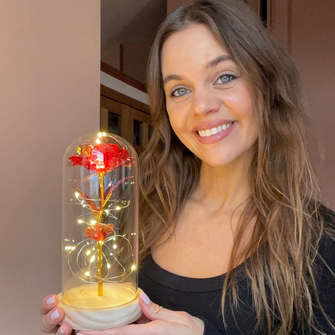 Rosa Encantada con Luces LED - Hipnotelia