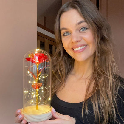 Rosa Encantada con Luces LED - Hipnotelia