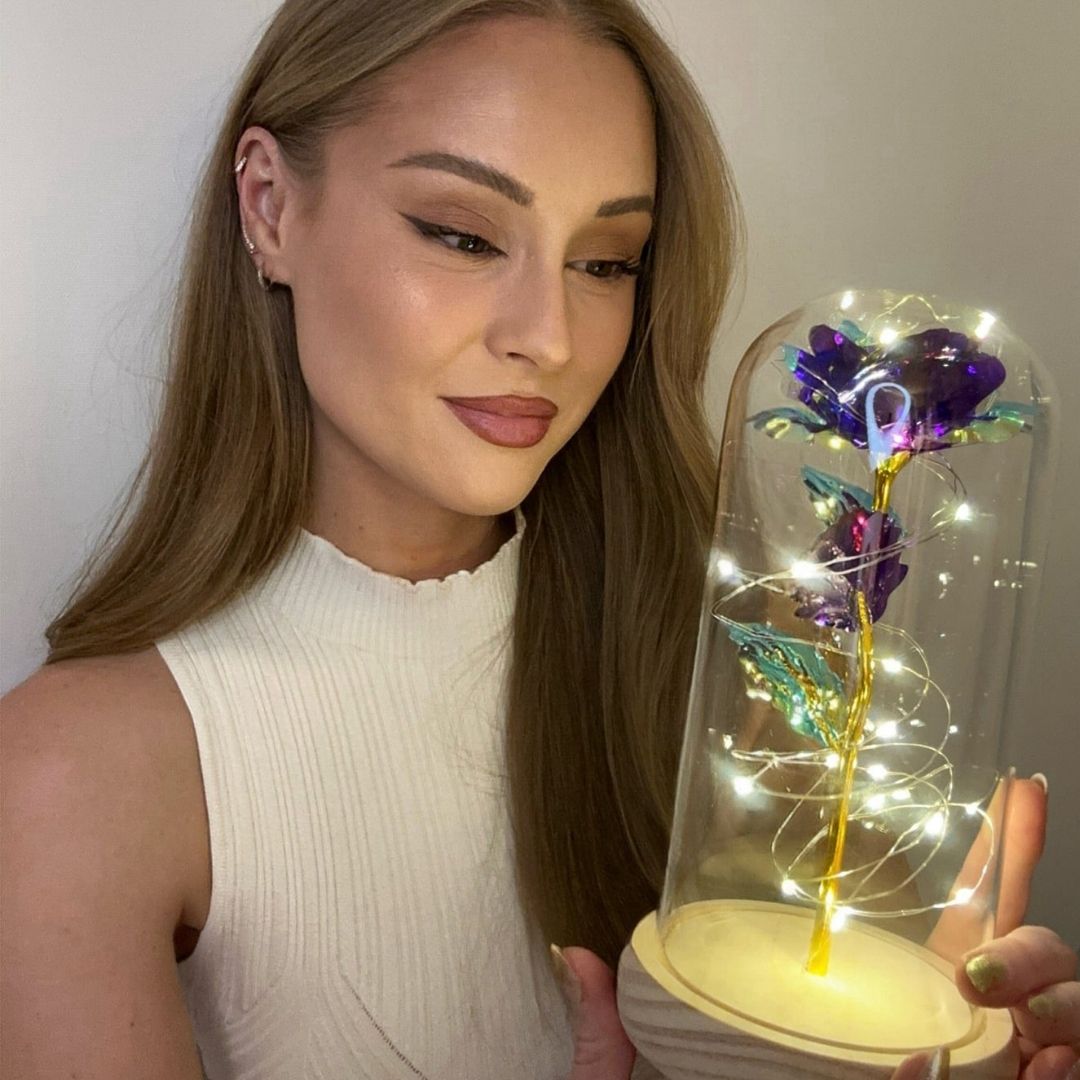 Rosa Encantada con Luces LED - Hipnotelia