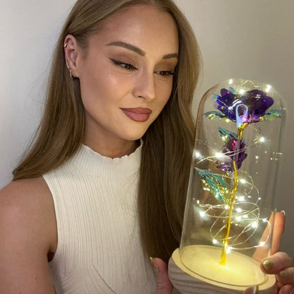 Rosa Encantada con Luces LED - Hipnotelia