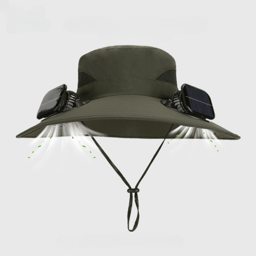 Sombrero con Ventilador Solar Doble - Hipnotelia