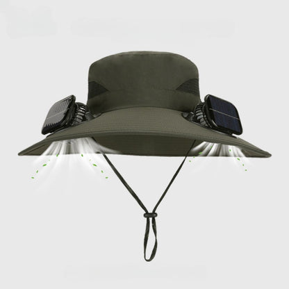 Sombrero con Ventilador Solar Doble - Hipnotelia