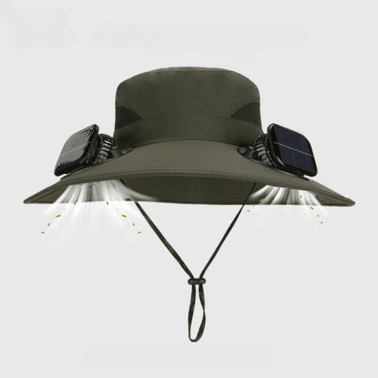 Sombrero con Ventilador Solar Doble - Hipnotelia