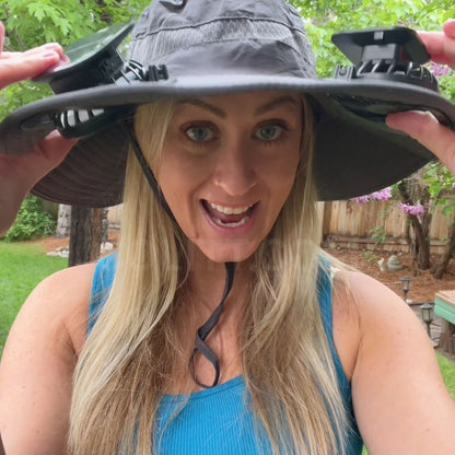 Sombrero con Ventilador Solar Doble - Hipnotelia