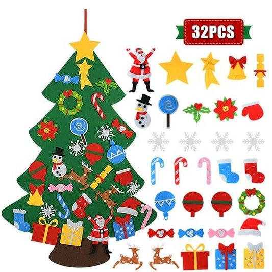 Árbol de Navidad de fieltro para niños - Hipnotelia
