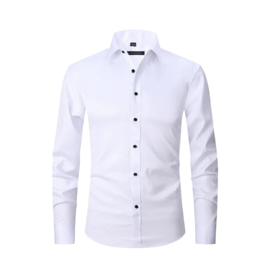 Camisa elástica antiarrugas