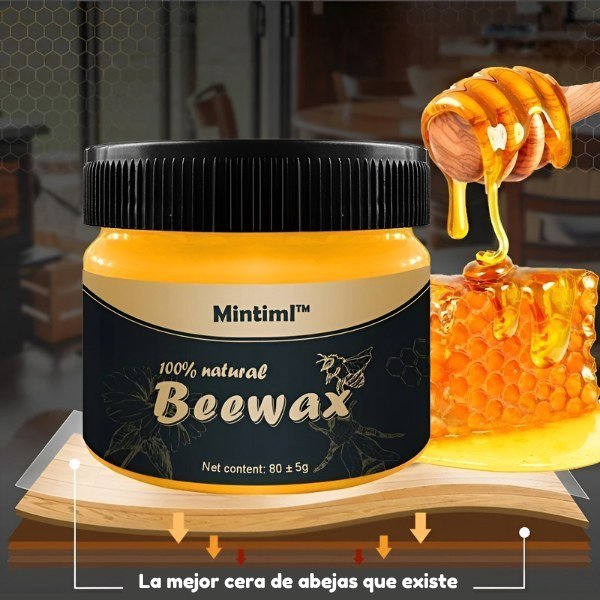 Cera de abejas para madera