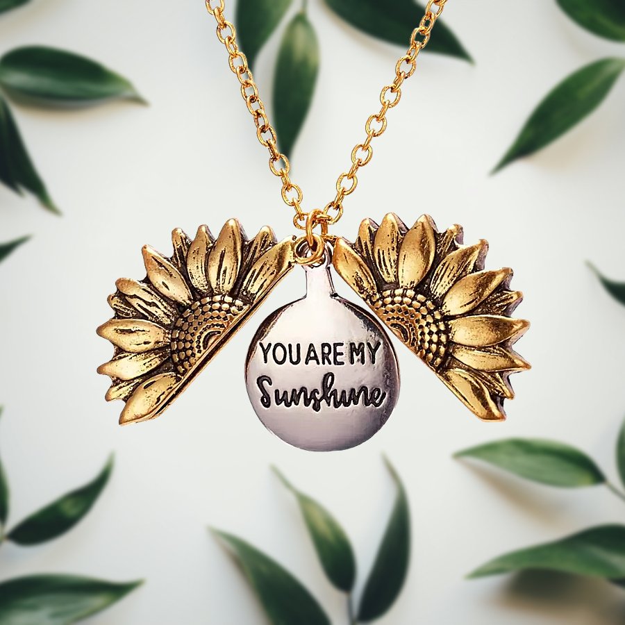 Colgante de girasol con mensaje - Hipnotelia