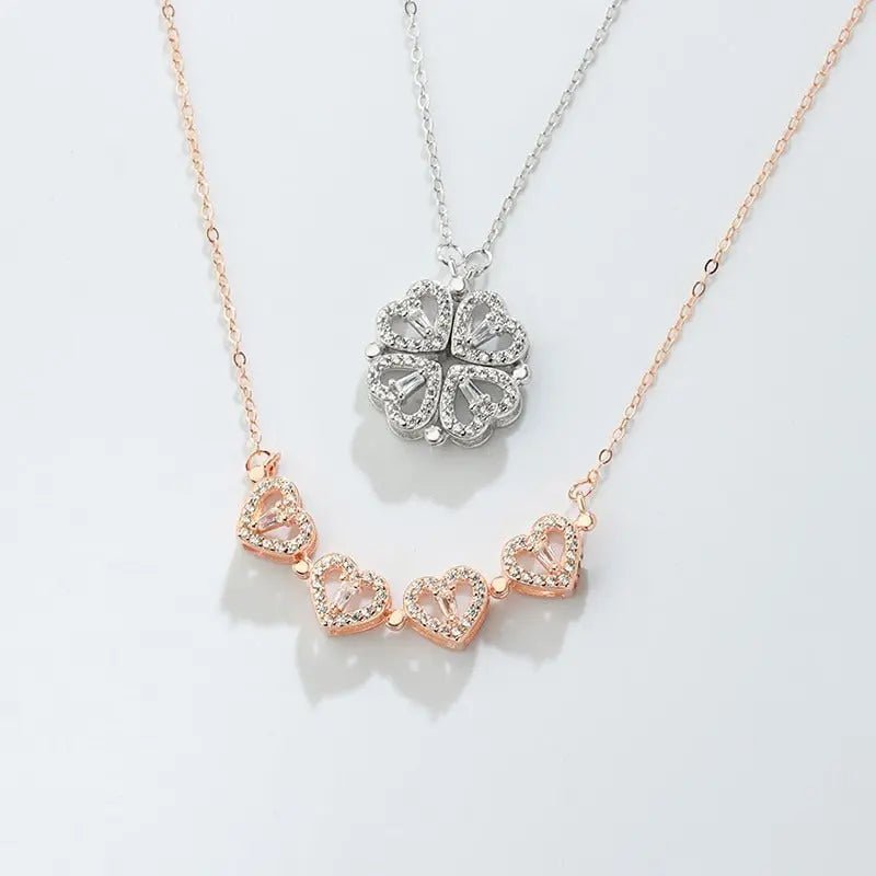 Collar con  Trébol de cuatro corazones - Moroveta